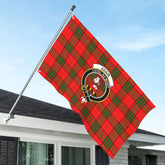 Adair Modern Tartan Crest House Flag